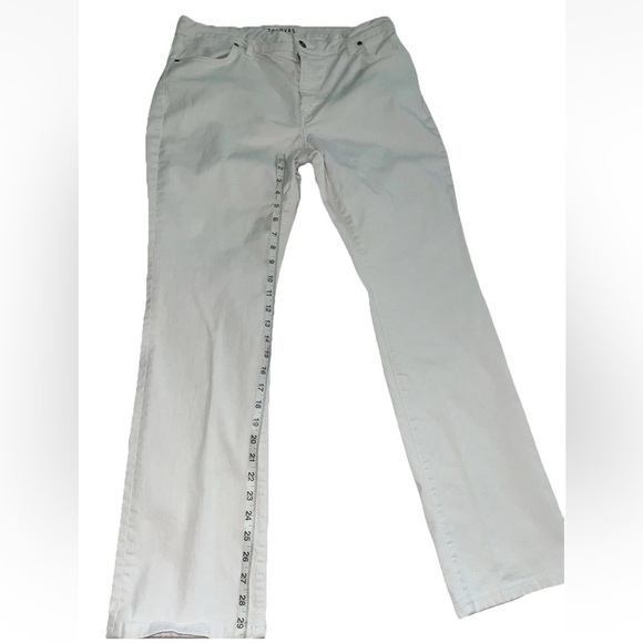 Tecovas Women's Straight Leg High Rise White Jeans Size 31X30 EUC Cowgirl Rodeo - Picture 8 of 9